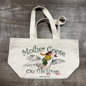 Mother Goose Canvas Small Tote Bag